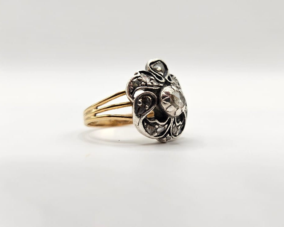 Bague Portugaise de fin1800 en or 19,2ct